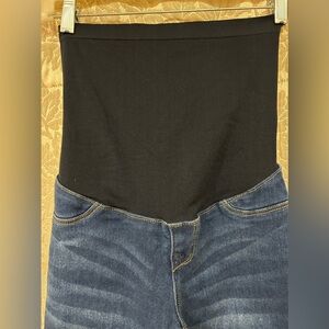 1822 Maternity Women's Dark Wash Jean Pants Straight Leg Size 26